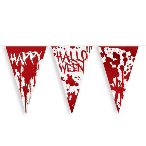 Guirlande sanglante Happy Halloween