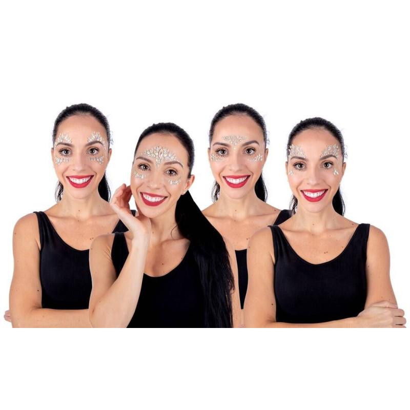 Strass visage phosphorescent