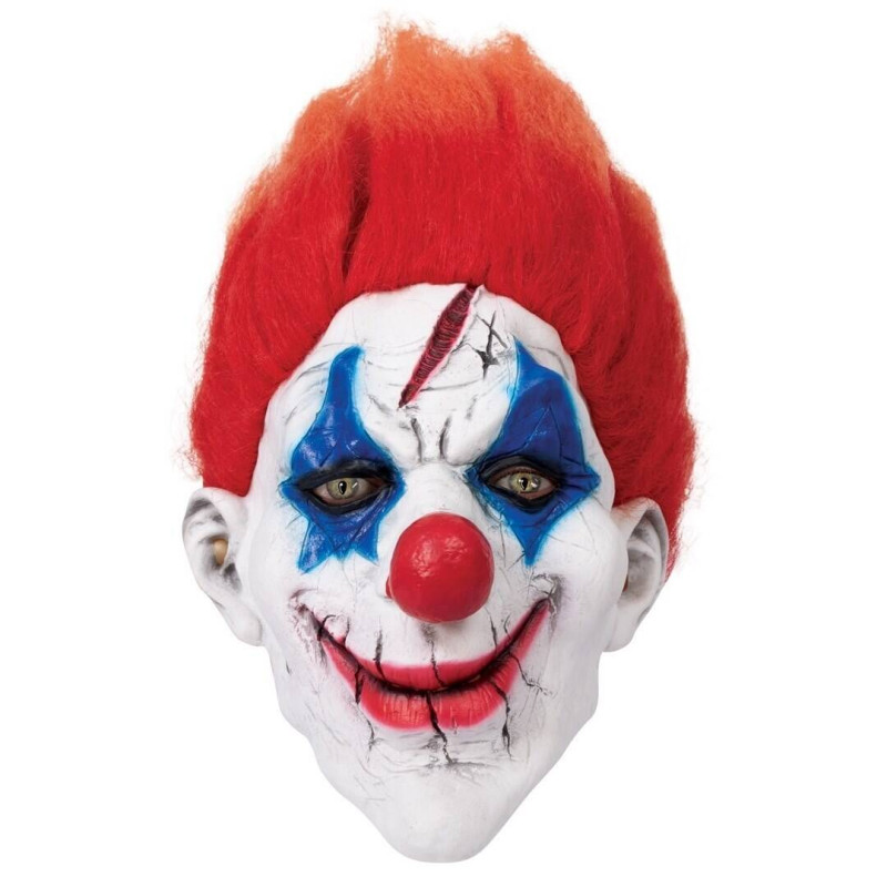 Masque clown tueur déjanté intégral en latex pour adulte en vente à Be Happy Paris