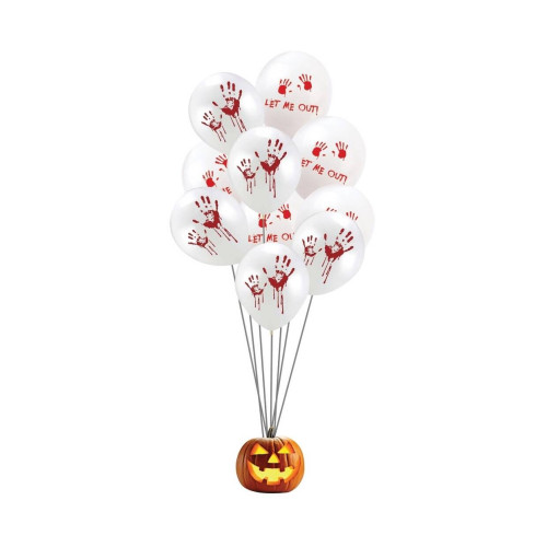 10 ballons halloween sanglants