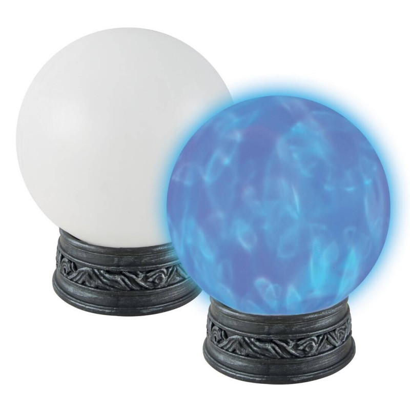 Boule de cristal sonore et lumineuse de Ø18cm pour décoration voyante, halloween, mystique en vente à Be Happy