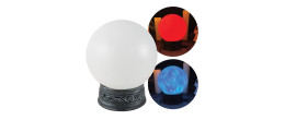 Boule de cristal sonore et lumineuse de Ø18cm pour décoration voyante, halloween, mystique en vente à Be Happy