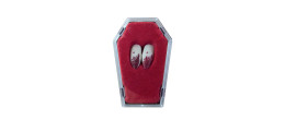 2 canines vampire ensanglantés pour adulte en vente chez Be Happy pour déguisement Halloween