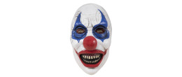 Masque visage clown redoutable pour adulte en latex en vente chez Be Happy