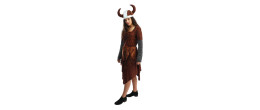 Déguisement viking fourrure marron femme adulte en vente chez Be Happy