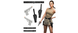 Holster Lara Croft complet avec pistolet en vente chez Be Happy à Paris.