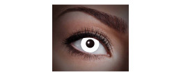 Paire de lentilles blanc UV (réagit à la lumière UV dans le noir et s'allume) en vente