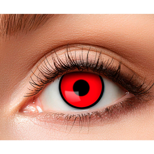 Paire de lentilles de contact Manson couleur rouge en vente