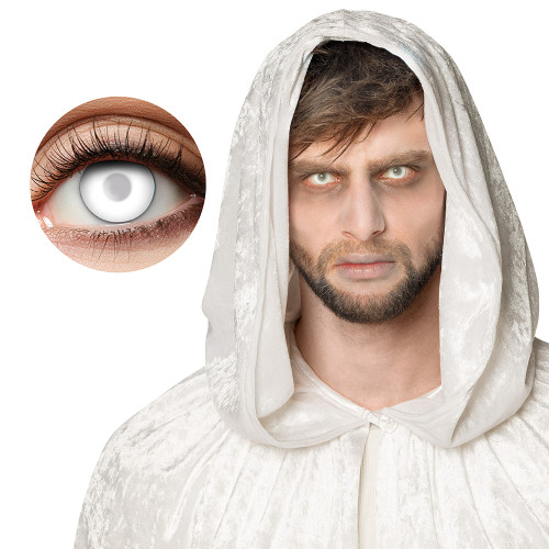 Lentilles pupilles blanche