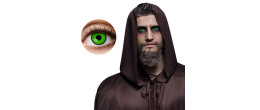 Paire de lentilles de contact Chapelier fou couleur vert