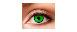 Paire de lentilles de contact Chapelier fou couleur vert