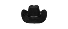 Chapeau de cowboy Branco noir luxe pour adulte en vente chez Be Happy, boutique déguisement cowboy luxe