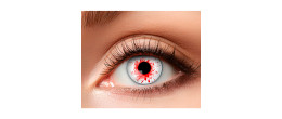 Lentilles de contact oeil sanglant, yeux crevées pour adulte en vente chez Be Happy à Paris