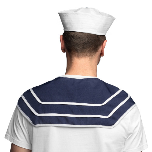 Set de marin, matelot avec chapeau et col pour adulte en vente chez Be Happy à Paris et en ligne.