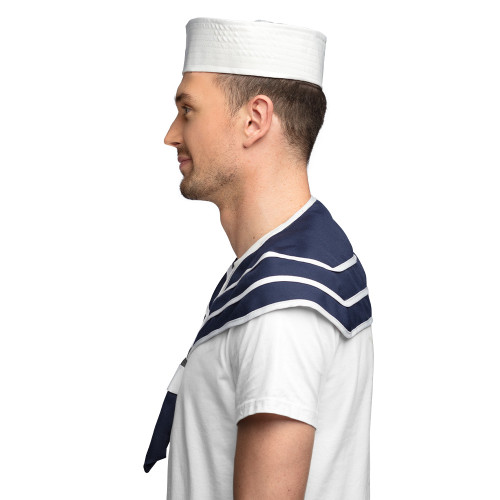 Set de marin, matelot avec chapeau et col pour adulte en vente chez Be Happy à Paris et en ligne.