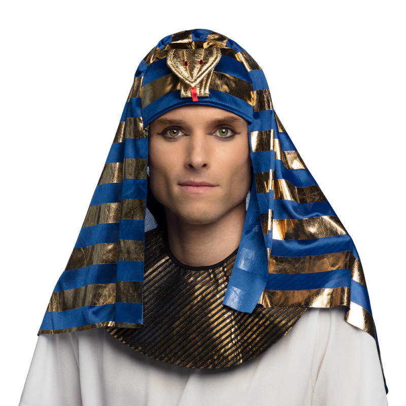 Coiffe de pharaon, égyptien en tissus pour adulte en vente.