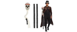 Sceptre, canne baton tête de mort de 150cm halloween en vente chez Be Happy