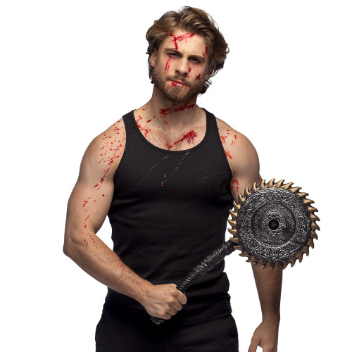 scie circulaire de l'horreur arme halloween luxe pour adulte en vente à Paris chez Be Happy