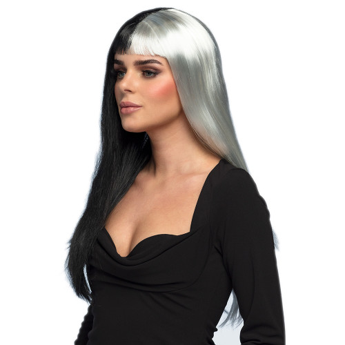 Perruque evil temptress, cruella luxe longue pour adulte en vente chez Be Happy à Paris.