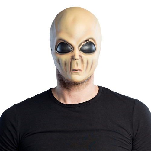 Masque d'Alien extraterrestre luxe intégral en latex pour adulte en vente à Paris chez Be Happy