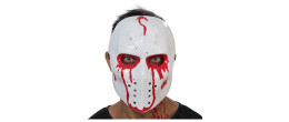 Masque de hockey killer luxe ensanglanté pour halloween adulte en vente à Paris chez Be Happy