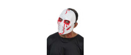Masque de hockey killer luxe ensanglanté pour halloween adulte en vente à Paris chez Be Happy