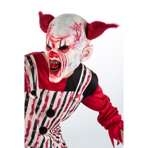 Masque de clown intégral en latex avec cheveux pour adulte en vente chez Be Happy, Paris