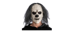 Masque halloween creepy man avec cheveux en vente chez Be Happy à Paris