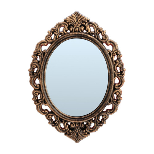 Miroir antique bronze 40cm