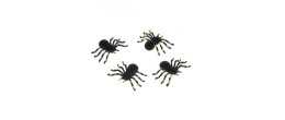 Set 4 araignées 10cm floqué et pailletés en vente