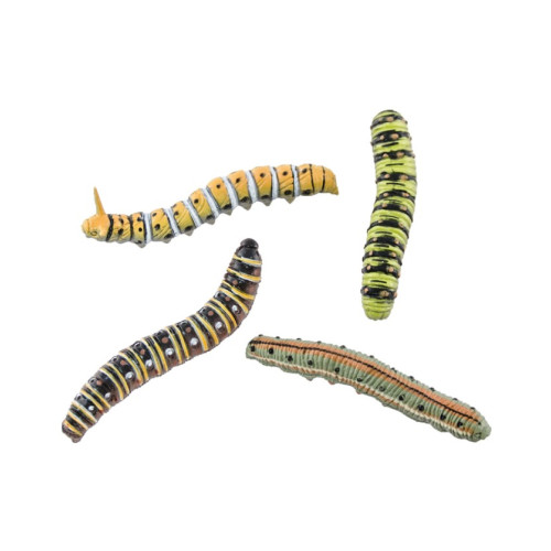 4 vers, chenilles réaliste