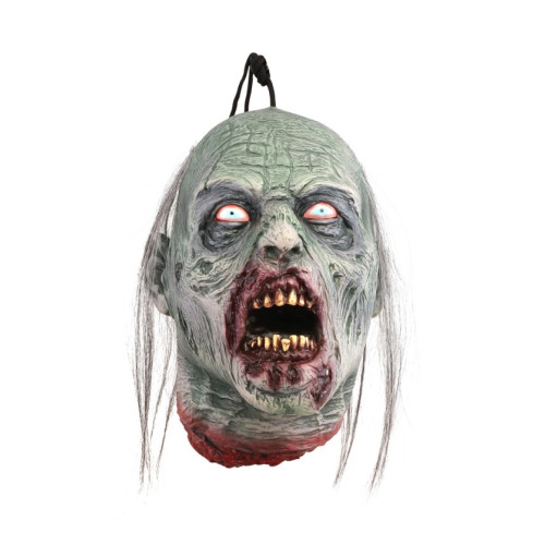 Décoration halloween horreur Tête arrachée zombie écouchée vif 30cm en vente chez Be Happy à Paris