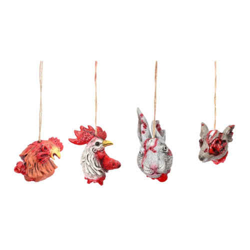 Collier tête d'animaux décapités