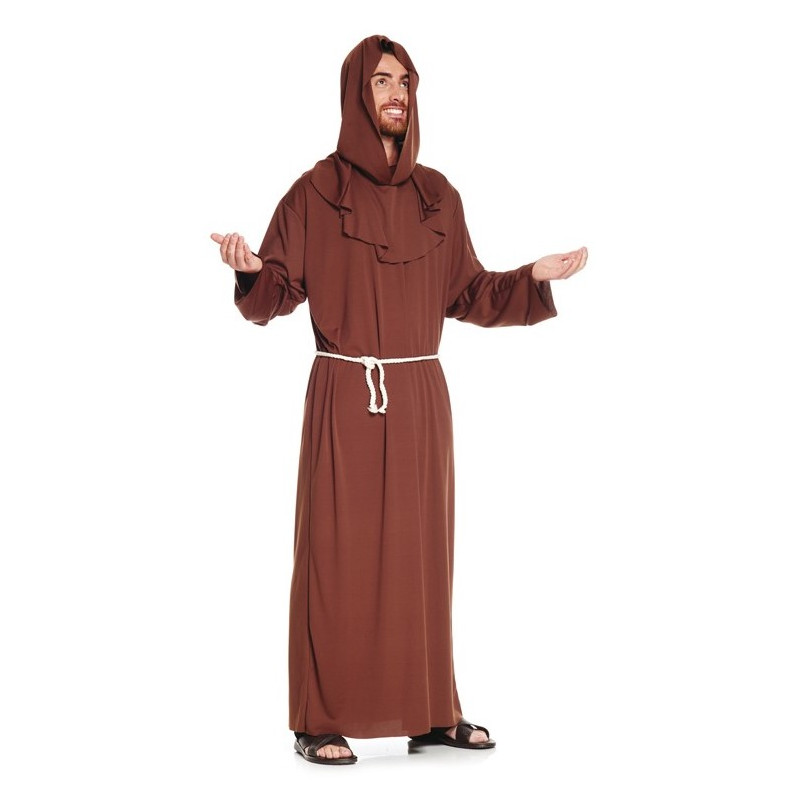 Déguisement de Moine marron avec cordon pour adulte en vente chez Be Happy à Paris