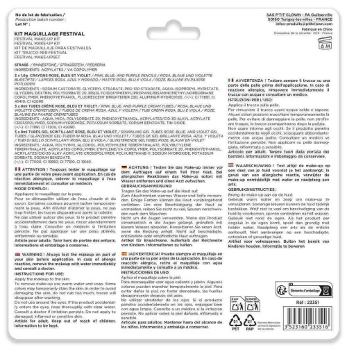 Kit strass visage festival