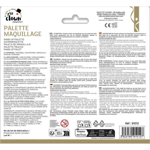 Palette 11 maquillages aqua