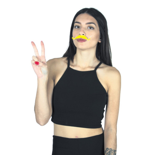 Lot de 5 moustaches fluos