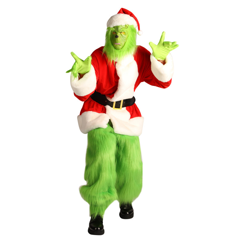 Location déguisement Le Grinch collector pour adulte chez Be Happy à Paris pour Noel