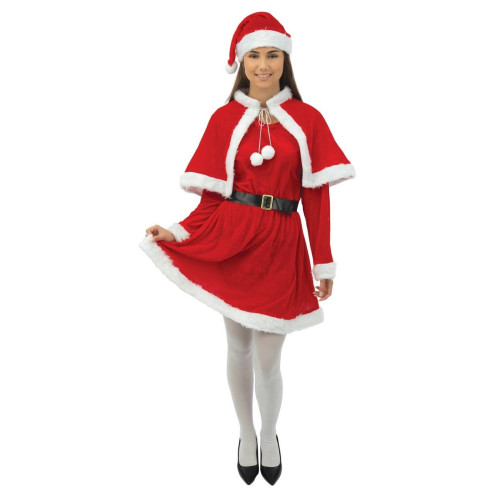 Costume mère noël luxe en velours