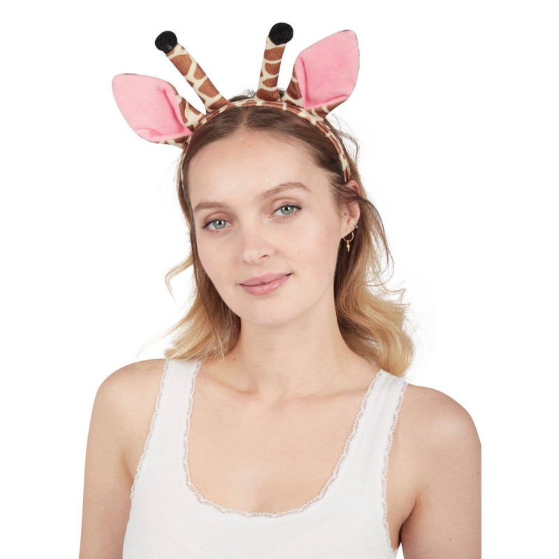 Set d'animaux girafe avec serre-tête et queue en vente chez Be Happy.