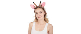 Set d'animaux girafe avec serre-tête et queue en vente chez Be Happy.
