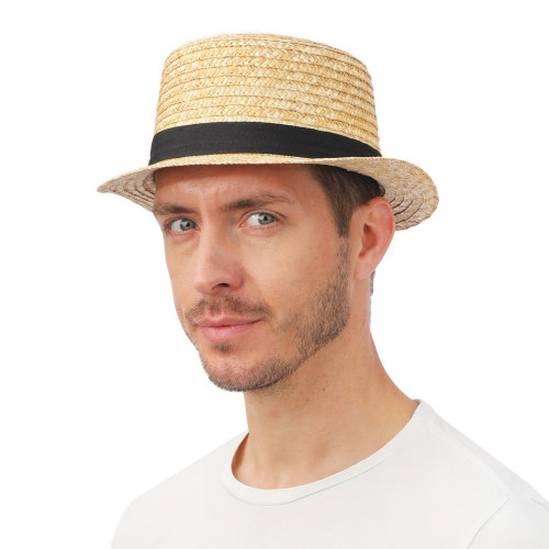 Canotier en paille luxe