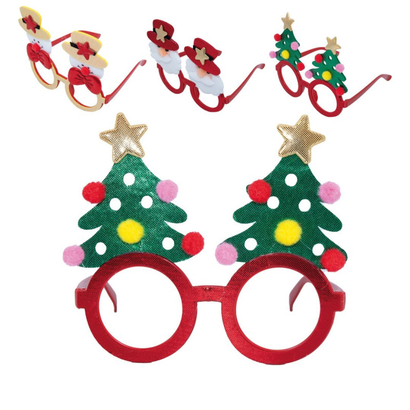 Lunettes festif spécial Noël pour adulte et enfant en vente chez Be Happy. Boutique de cadeau et déguisement
