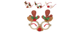 Lunettes festif spécial renne Noël pour adulte et enfant en vente chez Be Happy. Boutique de cadeau et déguisement