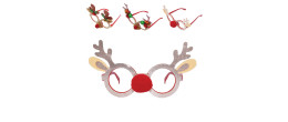 Lunettes festif spécial renne Noël pour adulte et enfant en vente chez Be Happy. Boutique de cadeau et déguisement