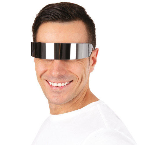 Paire de lunettes futuriste, cosmonaute en miroir pour adulte en vente chez Be Happy, boutique lunettes festif et à thème