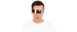 Paire de lunettes futuriste, cosmonaute en miroir pour adulte en vente chez Be Happy, boutique lunettes festif et à thème