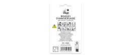 Vente 12 bougies d'anniversaire multicolore en vente chez Be Happy. Accessoires festif pour anniversaire