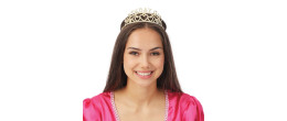 Diadème anniversaire adulte en métal couleur or, couronne birthday girl en vente chez Be Happy