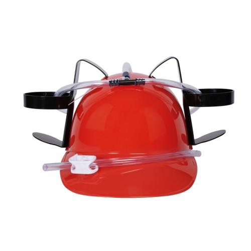 Casque à bière antisoif rouge